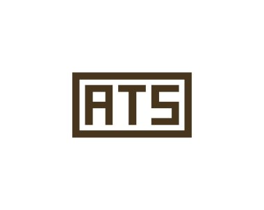 ATS logo tasarım vektör şablonu. ATS