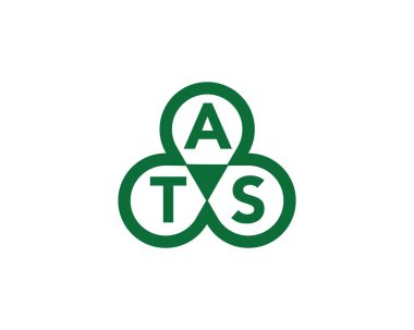 ATS logo tasarım vektör şablonu. ATS