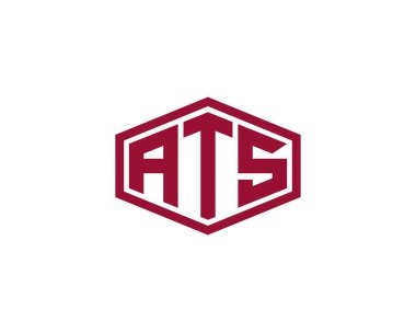 ATS logo tasarım vektör şablonu. ATS