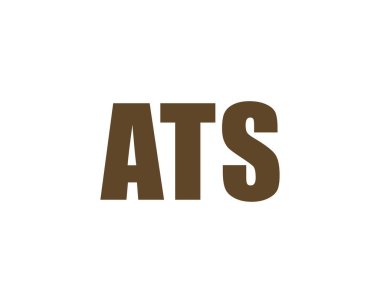 ATS logo tasarım vektör şablonu. ATS