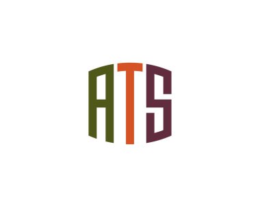 ATS logo tasarım vektör şablonu. ATS