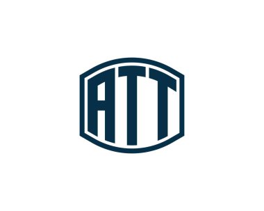 ATT logo tasarım vektör şablonu. ATT