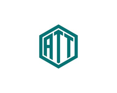 ATT logo tasarım vektör şablonu. ATT