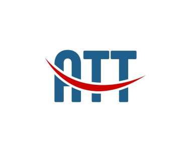 ATT logo tasarım vektör şablonu. ATT
