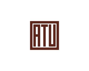 ATU logo tasarım vektör şablonu. ATU