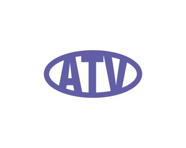 ATV logo tasarım vektör şablonu. ATV