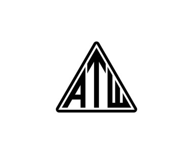 ATW Logo tasarım vektör şablonu. ATW
