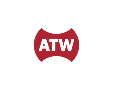 ATW Logo tasarım vektör şablonu. ATW