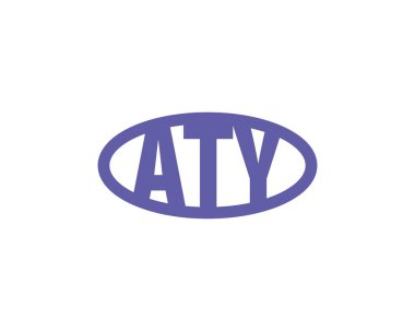 ATY logo tasarım vektör şablonu. ATY
