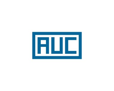 AUC Logo tasarım vektör şablonu. AUC