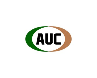 AUC Logo tasarım vektör şablonu. AUC