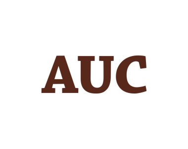 AUC Logo tasarım vektör şablonu. AUC