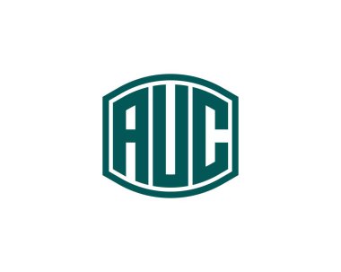 AUC Logo tasarım vektör şablonu. AUC