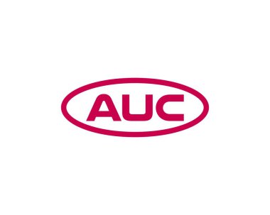 AUC Logo tasarım vektör şablonu. AUC