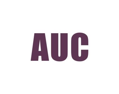 AUC Logo tasarım vektör şablonu. AUC