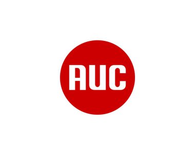 AUC Logo tasarım vektör şablonu. AUC