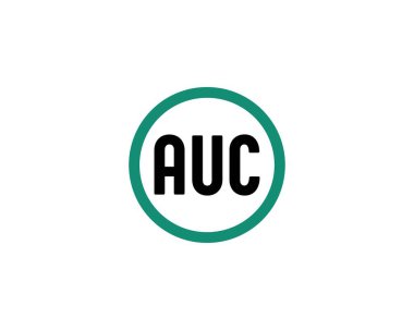AUC Logo tasarım vektör şablonu. AUC