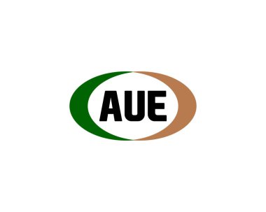AUE logo tasarım vektör şablonu. AUE