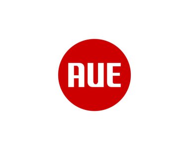 AUE logo tasarım vektör şablonu. AUE