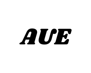 AUE logo tasarım vektör şablonu. AUE
