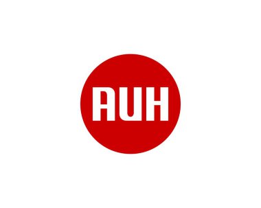 AUH logo tasarım vektör şablonu. - Evet.