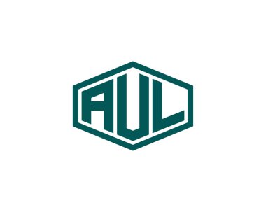 AUL logo tasarım vektör şablonu. AUL