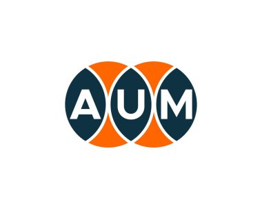 AUM logo tasarım vektör şablonu. AUM