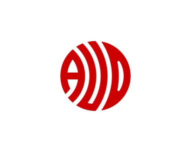 AUO logo tasarım vektör şablonu. AUO