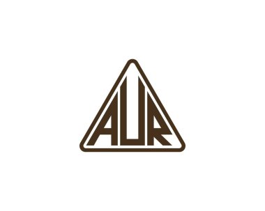 AUR logo tasarım vektör şablonu. AUR