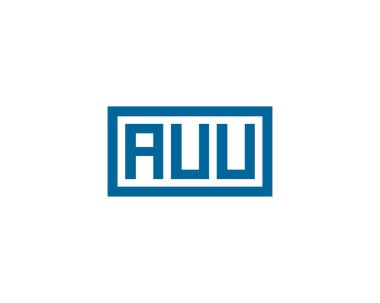 AUU Logo tasarım vektör şablonu. AUU