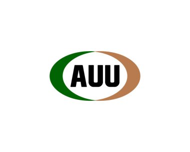 AUU Logo tasarım vektör şablonu. AUU