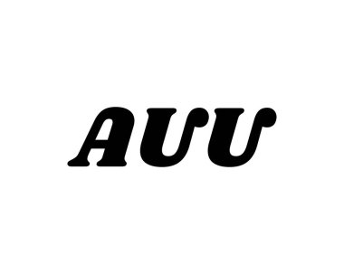 AUU Logo tasarım vektör şablonu. AUU