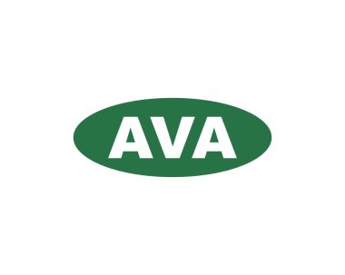 AVA logo tasarım vektör şablonu. AVA