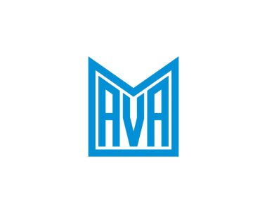 AVA logo tasarım vektör şablonu. AVA
