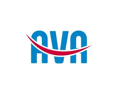AVA logo tasarım vektör şablonu. AVA