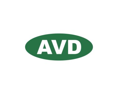 AVD logo tasarım vektör şablonu. AVD