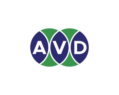 AVD logo tasarım vektör şablonu. AVD