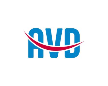 AVD logo tasarım vektör şablonu. AVD