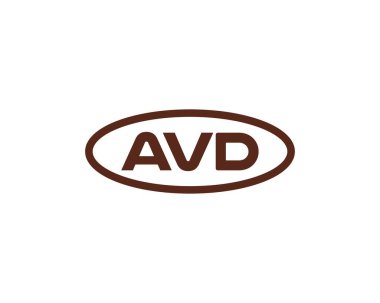 AVD logo tasarım vektör şablonu. AVD