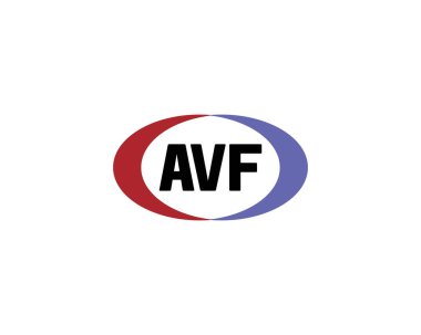 AVF logo tasarım vektör şablonu. AVF