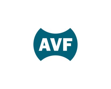 AVF logo tasarım vektör şablonu. AVF