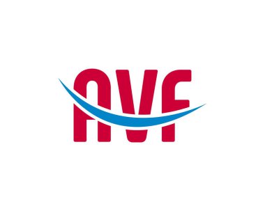 AVF logo tasarım vektör şablonu. AVF