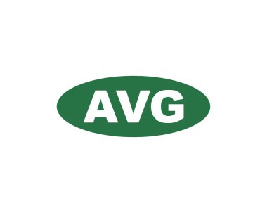 AVG logo tasarım vektör şablonu. AVG