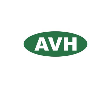 AVH logo tasarım vektör şablonu. AVH