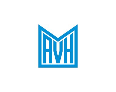 AVH logo tasarım vektör şablonu. AVH