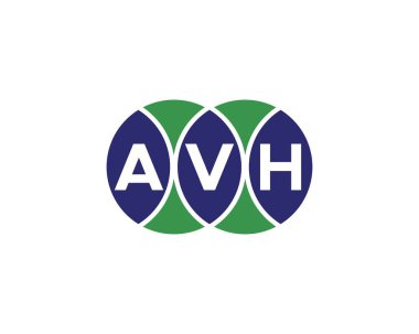 AVH logo tasarım vektör şablonu. AVH