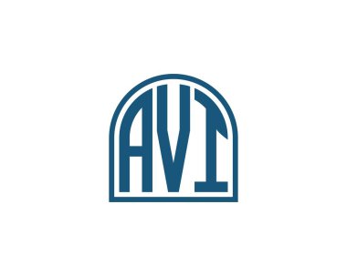 AVI logo tasarım vektör şablonu. AVI