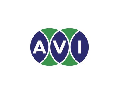 AVI logo tasarım vektör şablonu. AVI