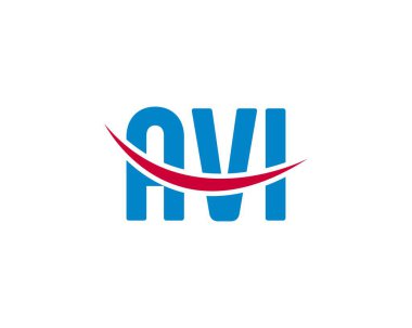 AVI logo tasarım vektör şablonu. AVI