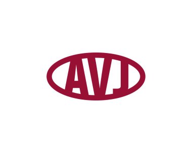 AVJ logo tasarım vektör şablonu. AVJ